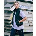 Willow Bisley Women's Showerproof Puffer Vest, an insulated, water-resistant quilted vest ideal for corporate uniform or cold weather outdoor work.