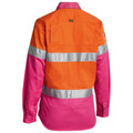 Bisley Womens Taped Hi Vis Cool Lightweight Drill Shirt Bisley Womens Taped Hi Vis Cool Lightweight Drill Shirt