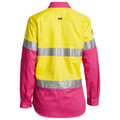 Bisley Womens Taped Hi Vis Cool Lightweight Drill Shirt Bisley Womens Taped Hi Vis Cool Lightweight Drill Shirt