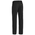 Black ripstop work pants with ventilated panels and multiple utility pockets