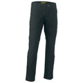 Bisley Mens Stretch Cotton Drill Work Pants - Plain Bottle Green