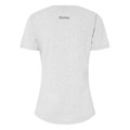 Light grey marle women's cotton tee with Bisley logo printed at back neck