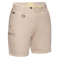 Stone Towler Bisley Women's Mid-Rise Stretch Cotton Shorts, comfortable and durable workwear shorts with a flattering mid-rise fit and stretch fabric.
