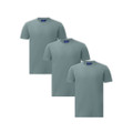 3 Pack of Mens Premium New Tech Cotton Face Tshirt - Pastel Blue