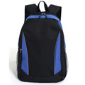 Black/Royal Blue ICONIK Structured Backpack featuring high-visibility reflective piping, a durable ergonomic design, and multiple compartments for laptop and school or office essentials.