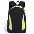 Black/Lime Green ICONIK Structured Backpack featuring high-visibility reflective piping, a durable ergonomic design, and multiple compartments for laptop and school or office essentials.