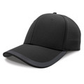 Premium Lightweight Cap with Perforated Dot - Black Premium Lightweight Cap with Perforated Dot - Black