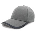 Premium Lightweight Cap with Perforated Dot - Grey Heather Premium Lightweight Cap with Perforated Dot - Grey Heather