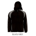 Unisex Reversible Polar Fleece Sports Jacket_Black-Grey Unisex Reversible Polar Fleece Sports Jacket_Black-Grey