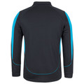 Mens active sports long sleeve quick dry polo shirt with contrast panels