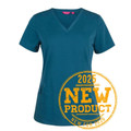 Ladies Stretch Urban Fit Scrub Top - Storm Blue