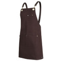 Brass Eyelet Canvas Apron with PU Strap
