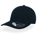Atlantis Pitch navy stretch-fit cap with structured crown, mid visor, and smooth front panel