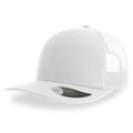 6-Panel Streetwear Style Trucker Cap - White