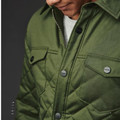 Men's Insulated Quilted Jacket | Durable Cotton Twill