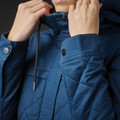 Women's Insulated Quilted Jacket | 3/4 Length with Hood