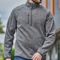 Men's Sustainable Recycled Fleece 1/4 Zip Pullover with Chest Pocket