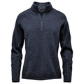 Women's Recycled Fleece 1/4 Zip Pullover - Navy Heather