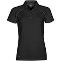 Women's Stretch Performance Polo Shirt - Black/Granite