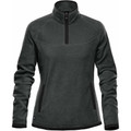 Women's anti-pill Fleece 1/4 Zip Pullover - Graphite/Black
