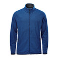 Men's Ottoman-Knit Fleece Shell Zip Jacket - Classic Blue Stripe