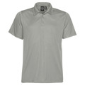 Men's Performance Active Pique Polo Shirt- Cool Silver Grey