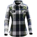 Women's North Beach Insulated Shacket - Earth/Navy