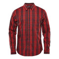 Men's Plaid Long Sleeve Shirt -Red Plaid