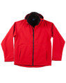 ASPEN Men soft shell hooded jackets Red/Black ASPEN Men soft shell hooded jackets Red/Black