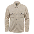 Unisex Recycled Fleece Shirt Jacket | Oatmeal Heather
