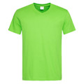 Men's Blank V-Neck Cotton T-Shirt - Kiwi Green