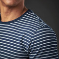 Men's Striped UPF 50+ Crew Neck Tee