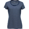 Women's UPF 50+ Scoop Neck Tee - Black/Grey Heather