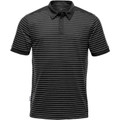 Men's Railtown UPF 50+ Polo - Black/Grey Heather
