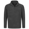 Men's Active Lightweight Microfleece Half-Zip Jumper - Grey Steel