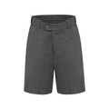 Kids Premium Expander Waist Formal School Shorts - Light Grey Melange