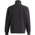 Falcon unisex half-zip fleecy sweater for bulk blank apparel. A warm, cotton-rich fleece pullover. | Plain Marl Charcoal Back