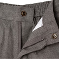 Kids Melange School Pants - Fly Closeup