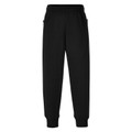 School Fleecy Straight Leg Track Pants - Black
