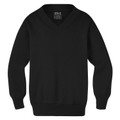 Buy V-Neck Fleecy Sweatshirt Jumper - Black