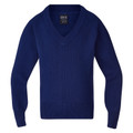 School Kids V-neck Pullover - Dark Royal