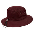 Bulk Buy Kids Microfibre Bucket Hat - Dark Maroon