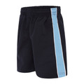 Shop Kids Microfibre Sport Shorts - Dark Navy/Sky