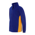 Shop Kids Contrast Polar Fleece Jacket - Dark Royal/Gold