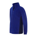 Shop Kids Contrast Polar Fleece Jacket - Dark Royal/Dark Navy