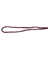 Maroon hat toggle drawstring loop, flat lay on white background