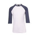 Bulk Discount Two Tone Tshirts | White +Navy Marl