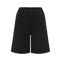 Poly Viscose Mock Fly School Shorts - Black