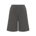 Poly Viscose Mock Fly School Shorts - Grey