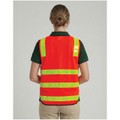 SPALATO Hi Vis Vic Road Safety Vest - male model back view